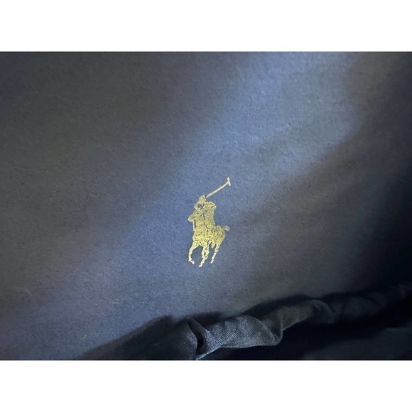 80s Ralph Lauren Polo Vtg Velvet Mini Bag Drawstring Gold Bullion NIB France - Picture 8 of 8